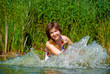 beautiful girls in water