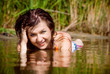 beautiful girls in water