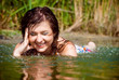 beautiful girls in water