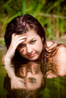 beautiful girls in water