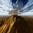 Volcanic crater