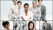 presentation of a confident businessteam