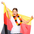 Female soccer fan