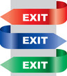 Vector illustration of the exit board Vector illustration of the exit board