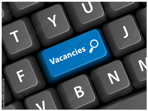 Ilustração vetorial : VACANCIES Key on Keyboard (search careers jobs seeking button) VACANCIES Key on Keyboard (search careers jobs seeking button)