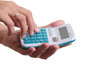 Calculator in hand