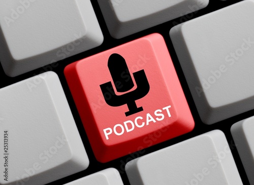 Illustration: Podcast - Online anhören oder runterladen Podcast - Online anhören oder runterladen