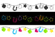Illustration: Partylichterkette (mit Clippfad) Partylichterkette (mit Clippfad)