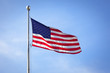 Flag of the USA (United States of America) on Wall Street