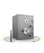 Stealing a safe or vault - concept for all types of theft Stealing a safe or vault - concept for all types of theft