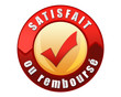 label satisfait ou remboursé rouge label satisfait ou remboursé rouge