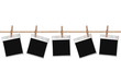 Old Film Blanks Hanging on a Rope. Old Film Blanks Hanging on a Rope.