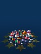 Europa bandiere stelle vert blu