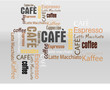 text Collage Cafe Kaffee