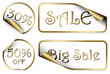 Set of white labels badges and stickers