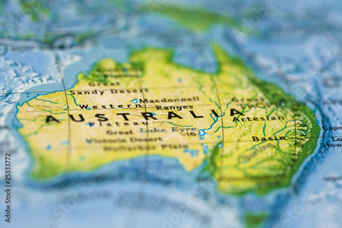 Photo: Australia on the Map Australia on the Map