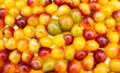 mirabelles crues coupées pour tarte