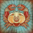 Illustration: grunge zodiac - cancer grunge zodiac - cancer