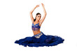 Foto: Belly dancer sitting on floor Belly dancer sitting on floor