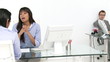 ethnic businessman having a job interview