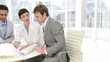 meeting of a business team