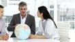A meeting of businessteam about expansion