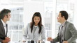 assertive businessteam during a meeting