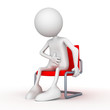 Sitting on easy chair