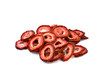 Dehydrated Strawberries Isolated on White Dehydrated Strawberries Isolated on White