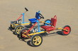 Karts à pédales sur la plage