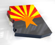 3d Flag map og Arizona