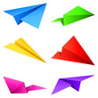 Paper airplanes.