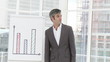Video: Ambitious businessman presenting statistics Ambitious businessman presenting statistics