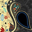 Paisley floral background