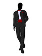 Wedding Groom in a Tuxedo Silhouette Wedding Groom in a Tuxedo Silhouette