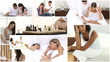collage of couples Arguing