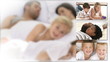 children with their parents relaxing at home