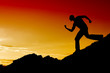 Running man silhouette