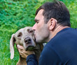man with dog man with dog