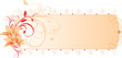 Lilies with floral ornament. Banner. Vector