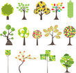 Colorful  tree. Vector illustration