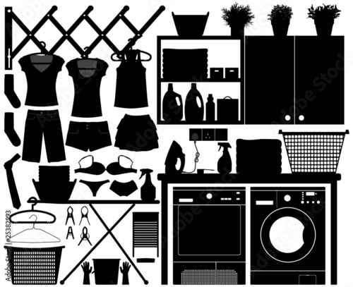 Vector: Laundry Design Set Vector Laundry Design Set Vector