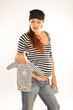 femme enceinte pull marin