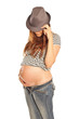femme enceinte pull marin