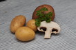 Cmpignon und Kartofeln