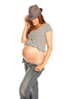 femme enceinte pull marin