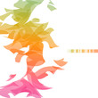 Doves. Abstract design. Vector illustration. Doves. Abstract design. Vector illustration.