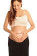 ventre de femme enceinte et coeur