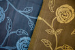 Fabric with floral ornament