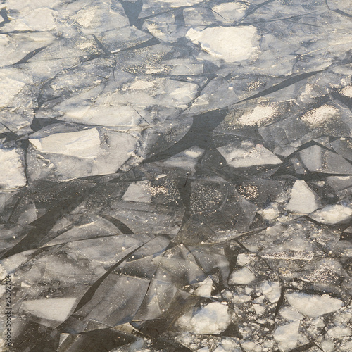 Photo: Cracked Ice Pattern. Vintage old paper texture Cracked Ice Pattern. Vintage old paper texture